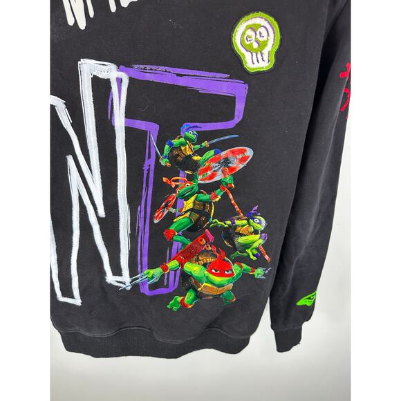 Freeze Max Teenage Mutant Ninja Turtles Hoodie Black Size Large Turtle Power - Picture 13 of 13